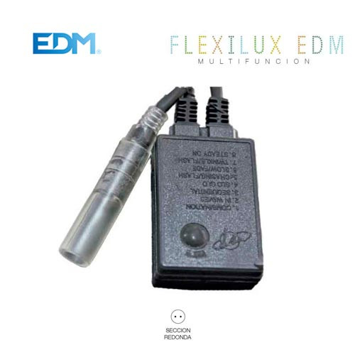 PROGRAMADOR TUBO FLEXILUZ 45M 2 VIAS IP44 EDM. MOD. 71909