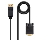 Cable conversor DISPLAYPORT a VGA, DP/M - VGA/M, Negro, 2.0 M. Mod. 10.15.4402