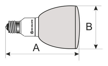 Bombilla LED PAR38. E-27. 18W LUZ DIA. Mod. 81.128/PAR38/DIA
