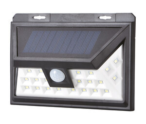 Aplique solar LED recargable 5W negro. Mod. 81.775/1