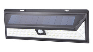 Aplique solar LED recargable 10W negro. Mod. 81.775/2