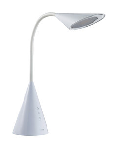 Lámpara de sobremesa táctil 8W regulable blanca. Mod. 82.075/B