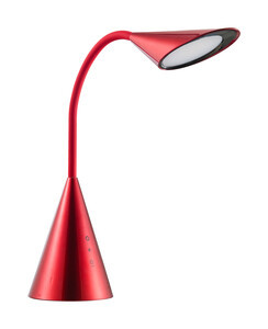 Lámpara de sobremesa táctil 8W regulable roja. Mod. 82.075/R