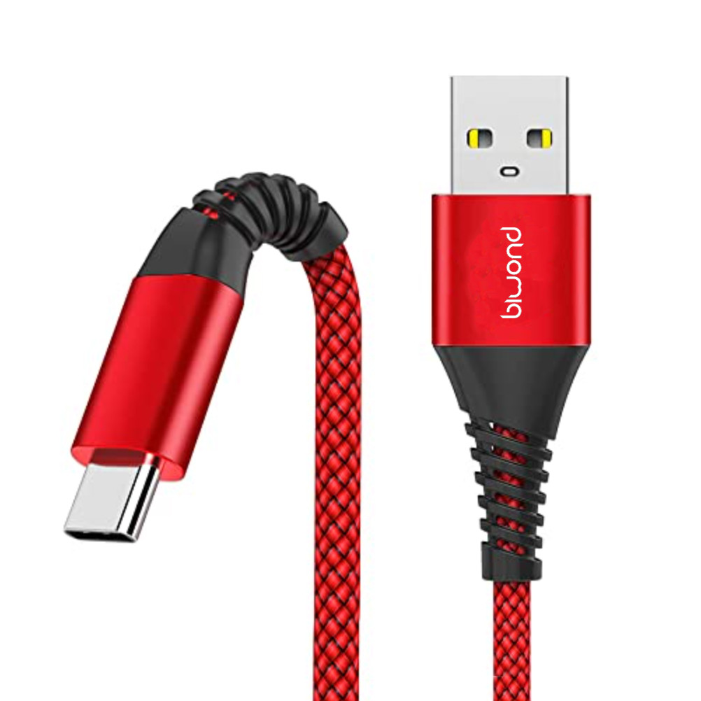 Cable Anti Rotura Tipo C a USB 2.0 Rojo Biwond. Mod. 21N09