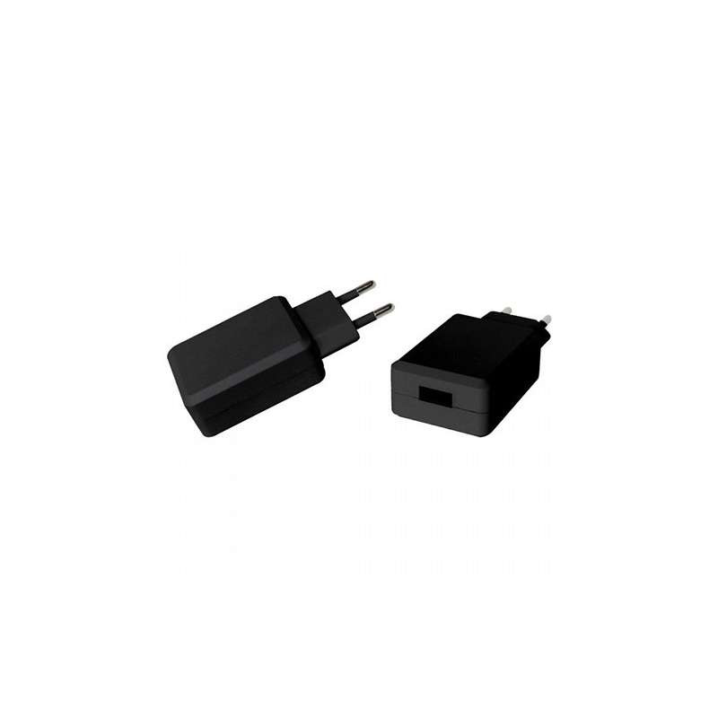 Cargador USB carga rápida QC 3.0 negro. Mod. PW2000050