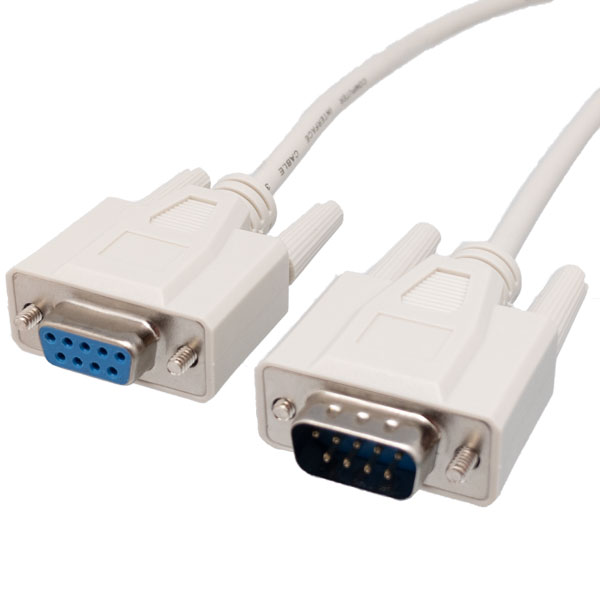 Conexión datos Null Modem RS232 macho hembra 1.8m. Mod. 2030