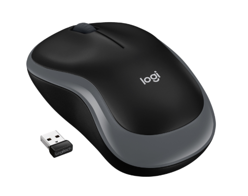 [910002235DMI] Ratón óptico inalámbrico gris Logitech M185. Mod. 910-002238