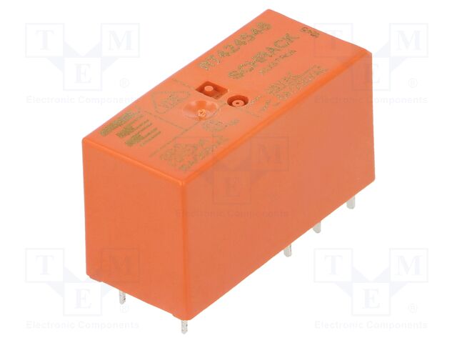 [RT424548] Relé electromagnético 48VAC DPDT 8A/250VAC RT2. Mod. 7-1393243-7