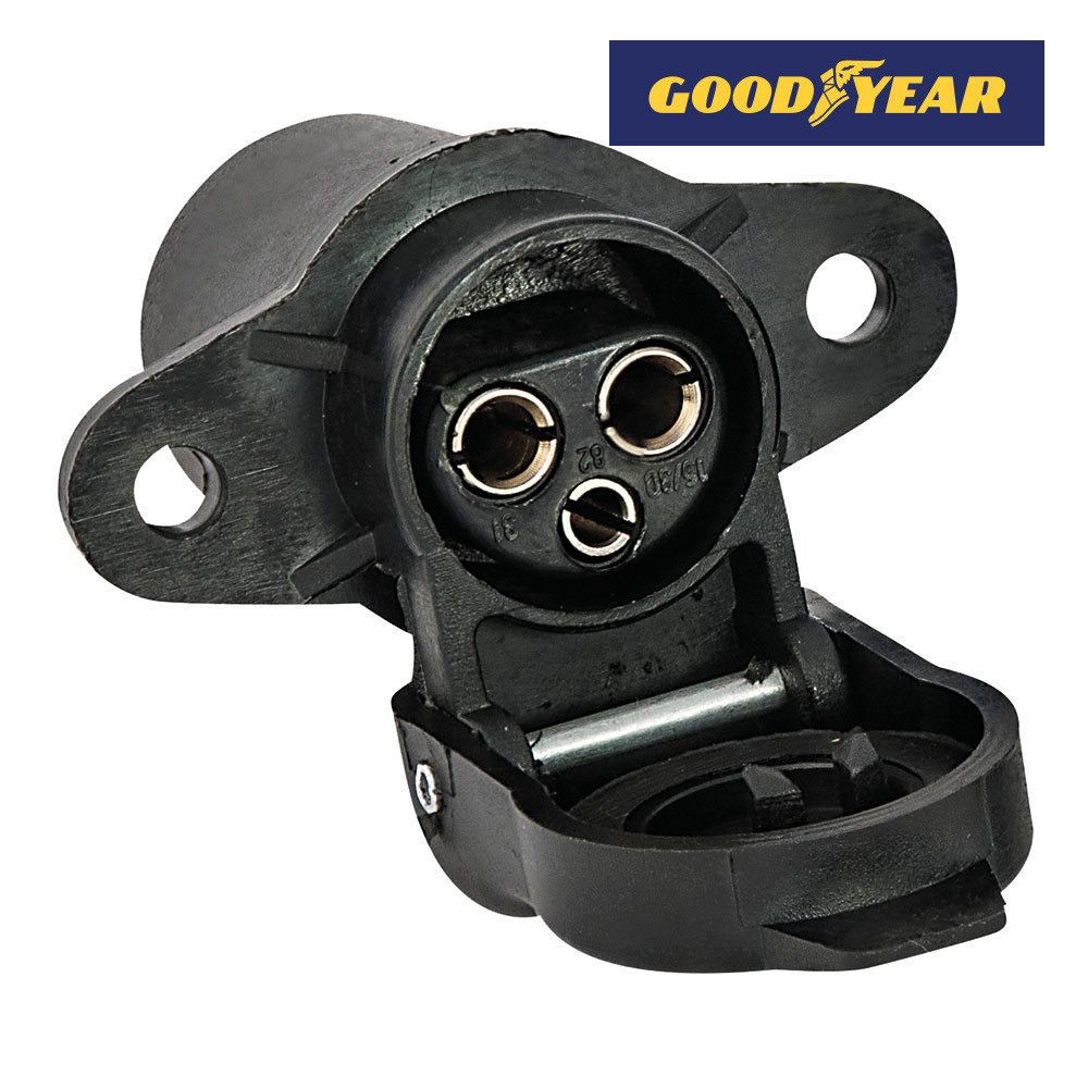 [99560ELK] Conector hembra remolque 3 pines goma. Mod. 99560