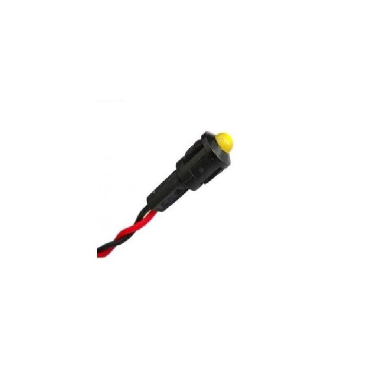 Piloto LED 24V ambar cable. Mod. 9ML26024A