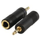 Adaptador de jack 6.3mm hembra stereo a jack 3.5mm macho stereo