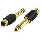 Adaptador de RCA hembra a jack macho de 6.3mm