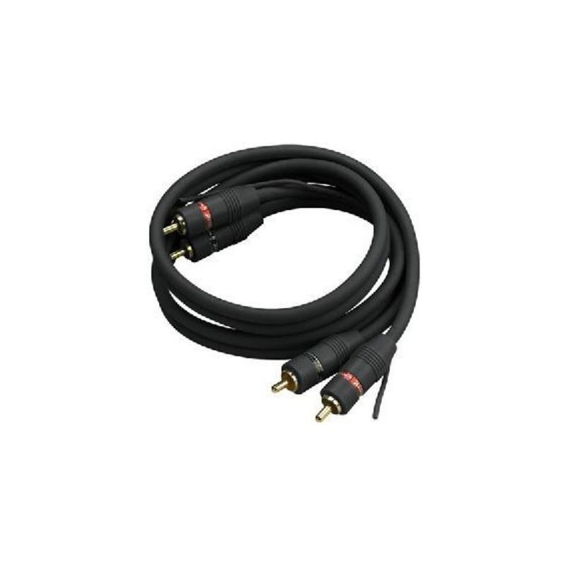 Cable 2 RCA a 2 RCA macho 5m negro CARPOWER. Mod. AC-500/SW