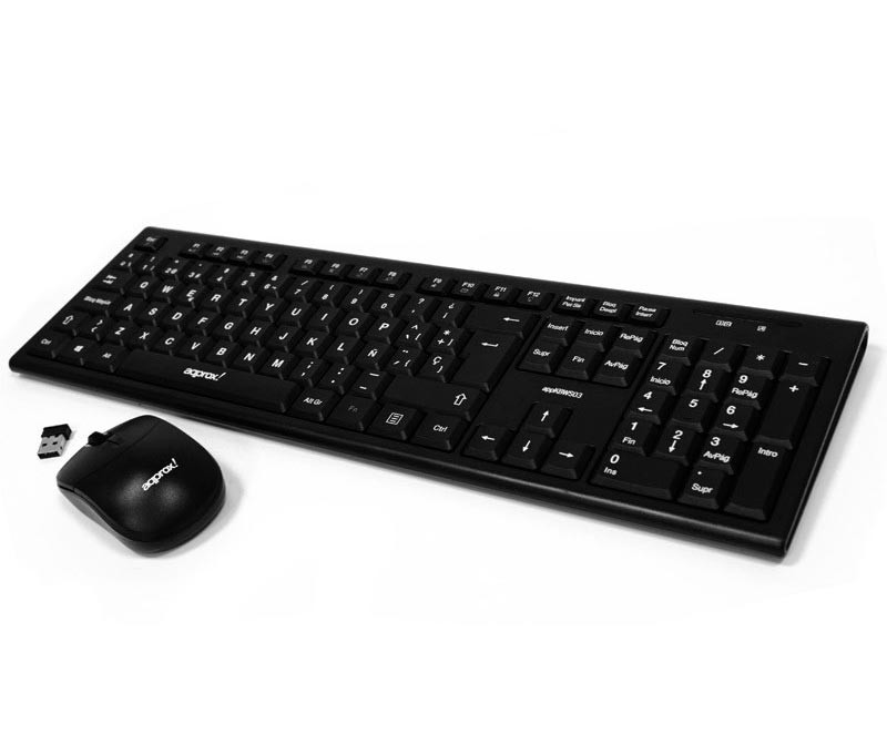 Kit teclado y ratón inalambricos USB