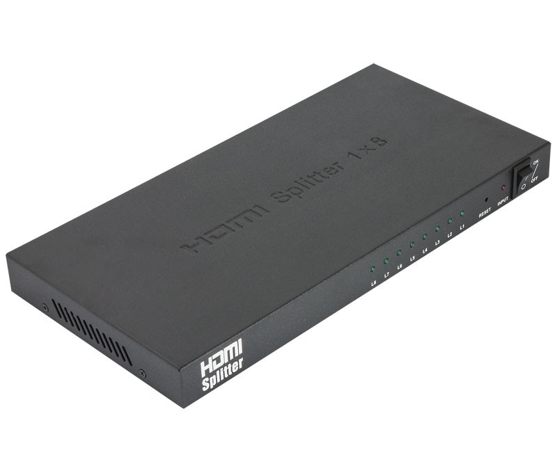 Repartidor de señal por HDMI 1 entrada 8 salidas. Mod. ACTVH218