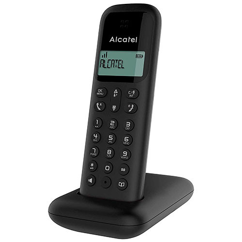 Teléfono inalámbrico Alcatel negro. Mod. D285BLK