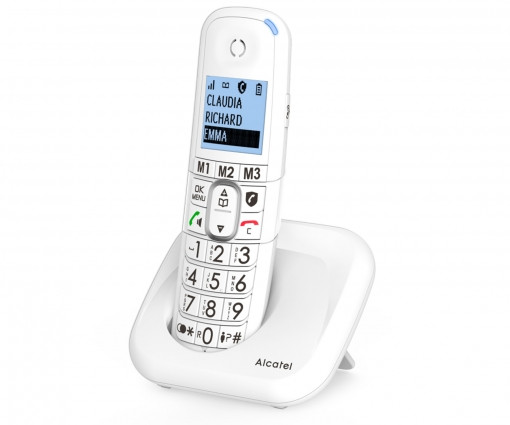 Teléfono inalámbrico blanco manos libres Alcatel. Mod. XL785