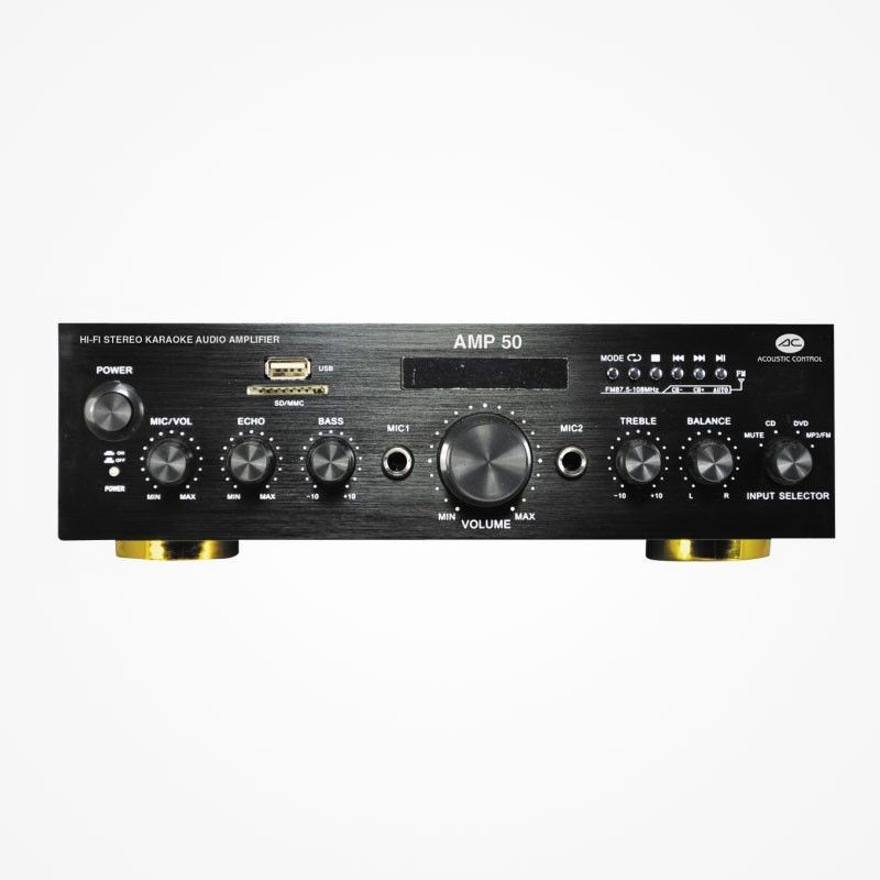 [AMP50CAL] Amplificador Hi-Fi BT/USB/FM 2x25W Acoustic Control. Mod. AMP 50