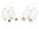 Pareja conectores macho hembra 2 pines 10A. Mod. 7600-0002-02