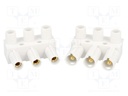 Pareja conectores macho hembra 3 pines 10A. Mod. 7600-0002-03
