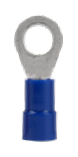 Terminal circular preaislado, azul, 1.5 mm² a 2.5mm². Mod. ASRVS25