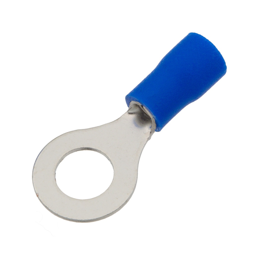 Terminal circular preaislado, azul, 1.5 mm² a 2.5mm². Mod. ASRVS26