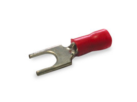 Terminal horquilla preaislado, rojo, 0.5 mm² a 1.5mm². Mod. ASV1255