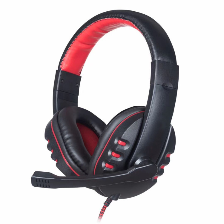 Auricular gaming c/micrófono rojo negro. Mod. AU0002