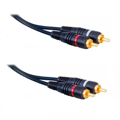 CONEXION HQ 2 RCA MACHO A 2 RCA MACHO 3m OFC. MOD. AU40-00034