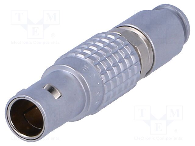 Conector macho redondo 0B 4 pin 7A IP50. Mod. FGG.0B.304.CLAD52Z