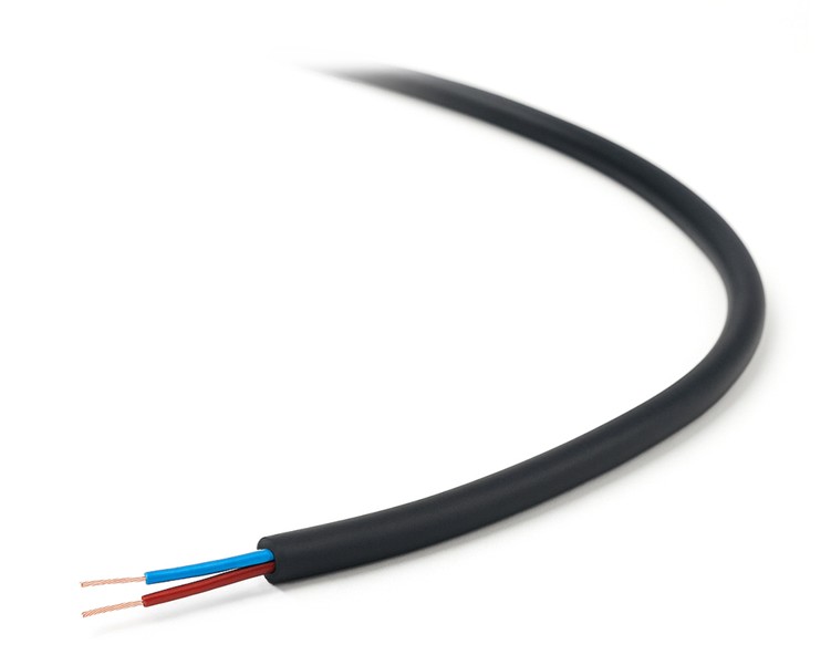 [LIYYBK2X0.25] Manguera flexible 2x0.25mm2 negra 300V. Mod. MN2X0.25