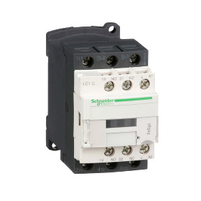 Contactor 3P 3NO 18A 1NO + 1NC 24VDC Schneider. Mod. LC1D18BL