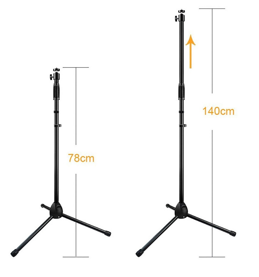 Soporte tripode proyector portátil plegable 74-151CM con M6 Tornillo. Mod. B01N3XHM7R