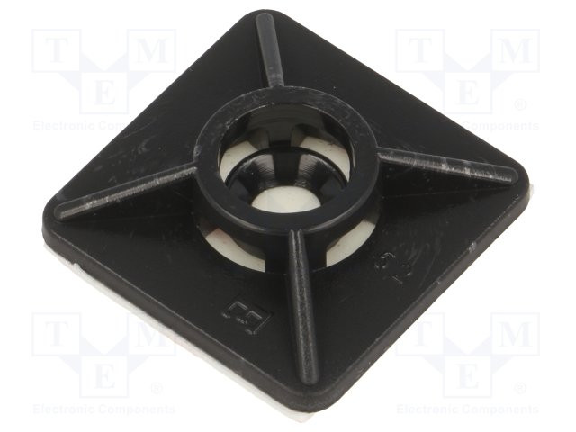 Portabridas poliamida UL94V-2 negro Ancho brida: 4,8mm L: 27mm. Mod. B27/BN22594