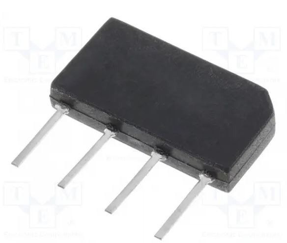 Puente rectificador 600V 1,5A 50A THT. Mod. B250C1500A