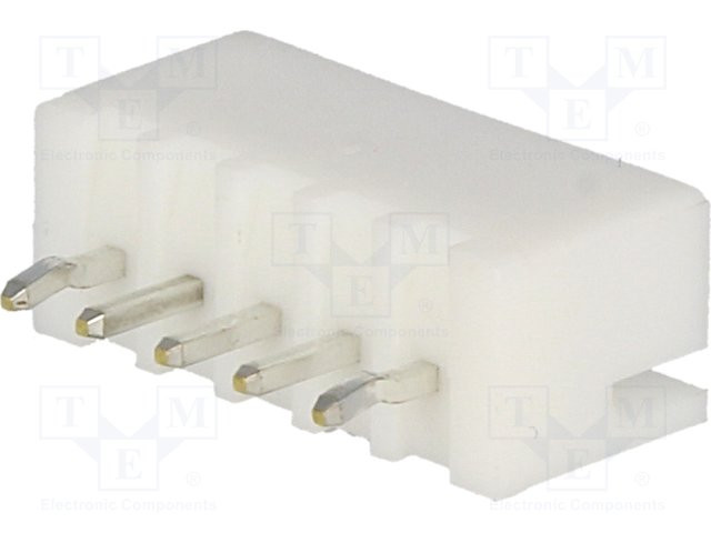 Conector conducto-placa macho XH 2,5mm PIN:5 THT 250V. Mod. B5B-XH-A