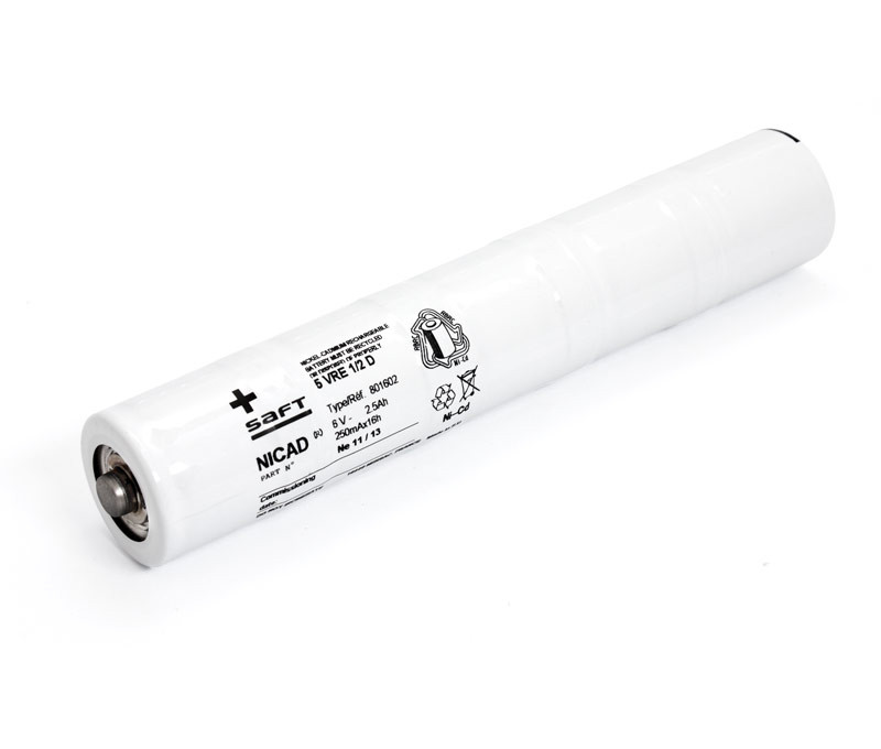 Batería para linterna 6V/2500mAh Ni-Cd. Mod. BAT099