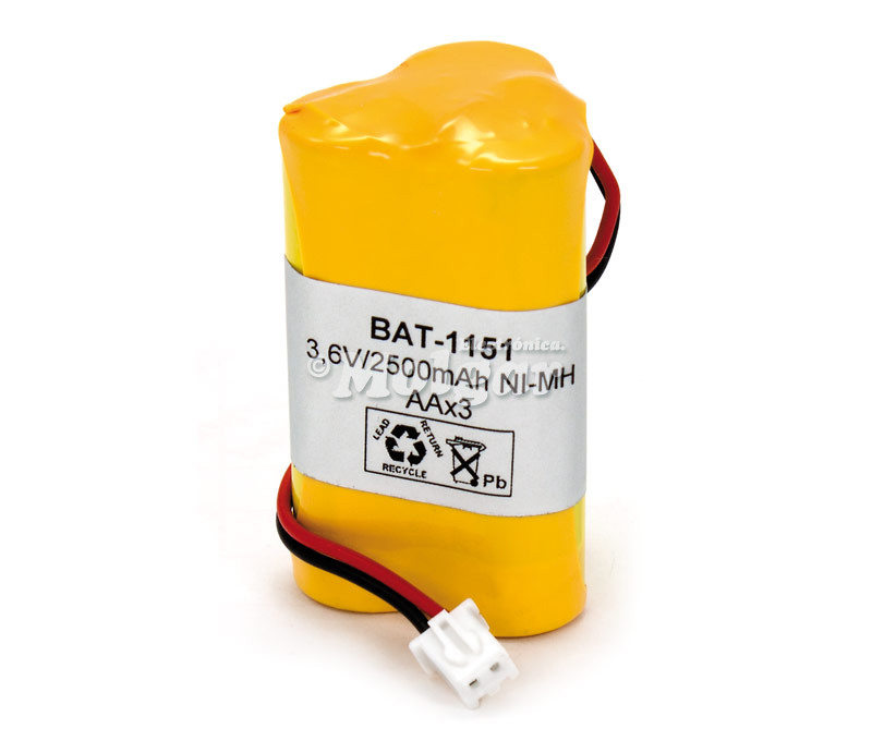 Batería para Linterna 3,6v/2000mAh NI-MH. Mod. BAT1151