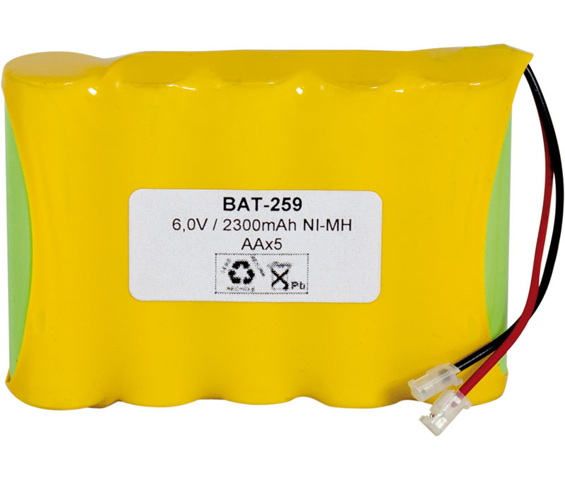 Pack de batería 6V/2500mAh NI-MH. Mod. BAT259