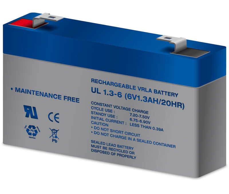 Batería plomo 6,0V 1,2Ah. Mod. BAT303
