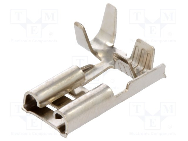 Conector faston plano 6,3mm 1,5÷2,5mm2 latón. Mod. 109086