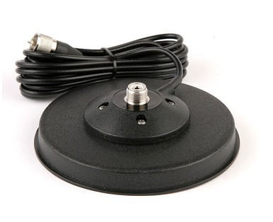 [BM160PLCET] Base magnética BM-160PL con conector PL, 170 mm. de diametro, palomilla y cable DV-27/7.
