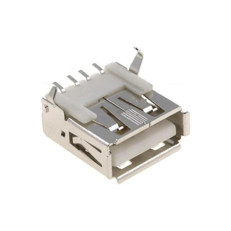 CONECTOR USB TIPO A HEMBRA PARA SOLDAR EN CABLE. Mod. 3362