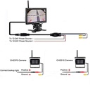 Cámara de visión trasera pantalla 7" con una cámara. Mod. CAMINAL1