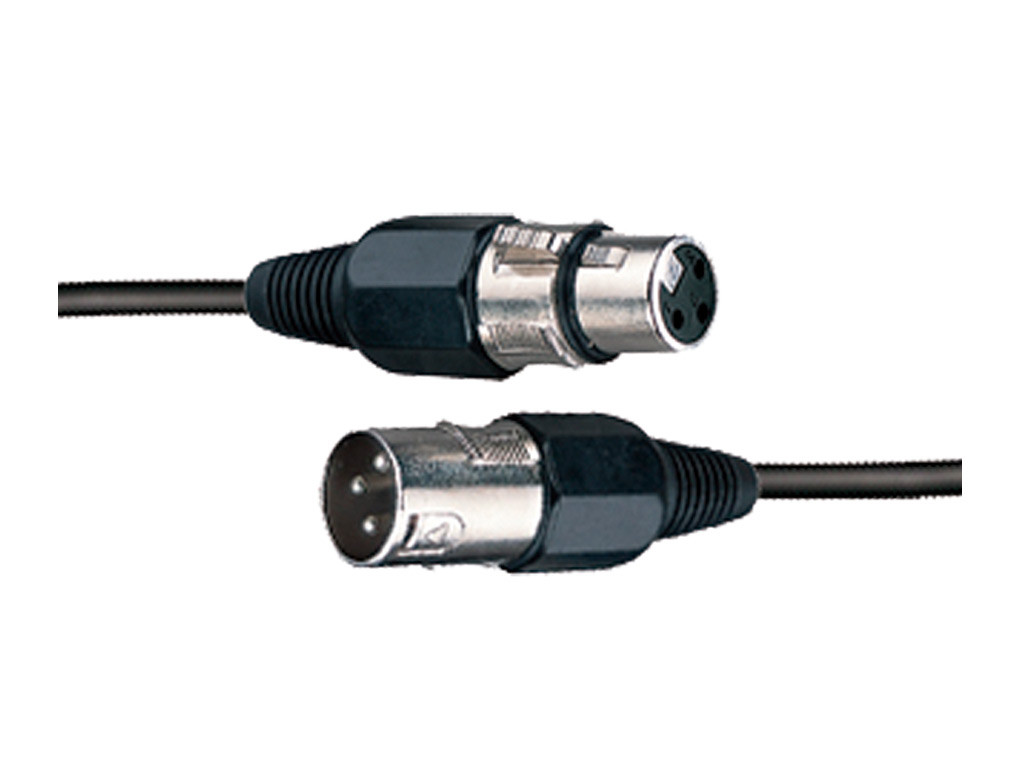 Cable para micrófono con conectores XLR3. 10 metros AMS. Mod. CBL111