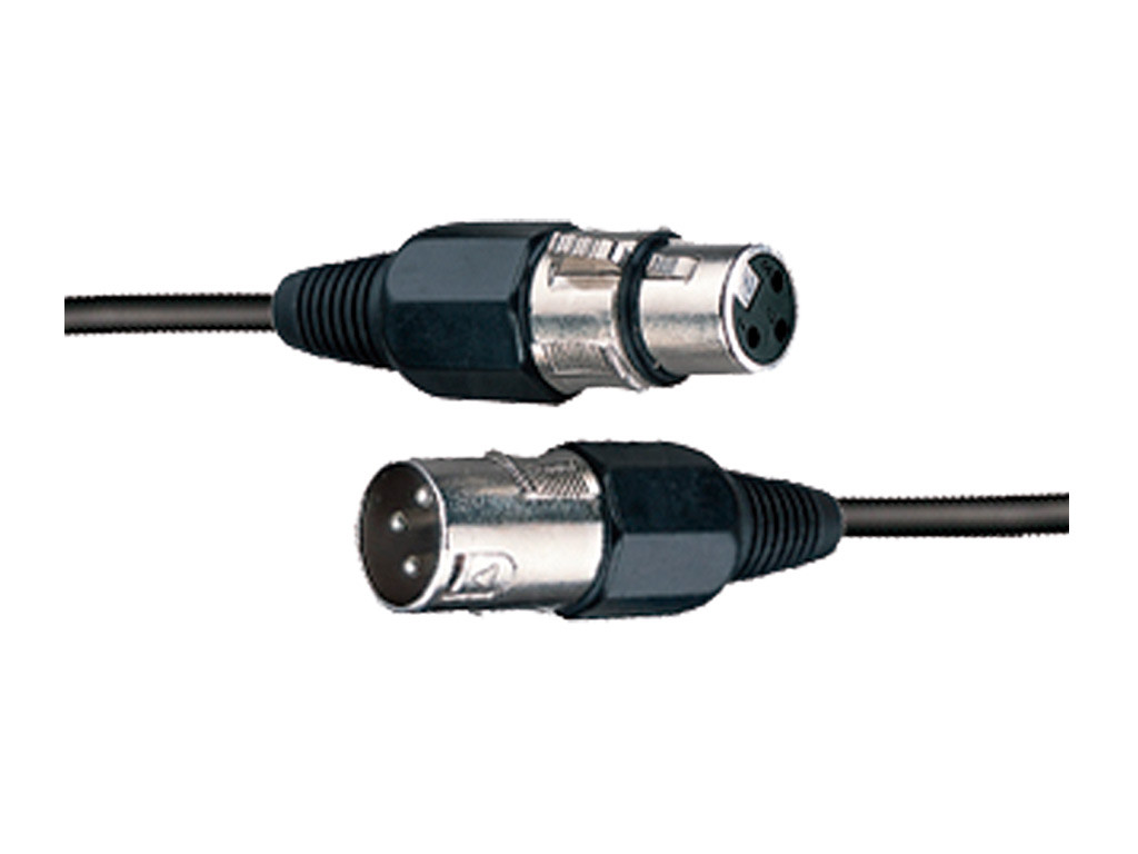 Cable para DMX con conectores XLR3. 10 metros AMS. Mod. CBL119