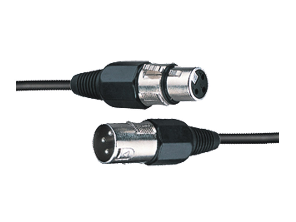 Cable para DMX con conectores XLR3. 1,5 metros AMS. Mod. CBL121