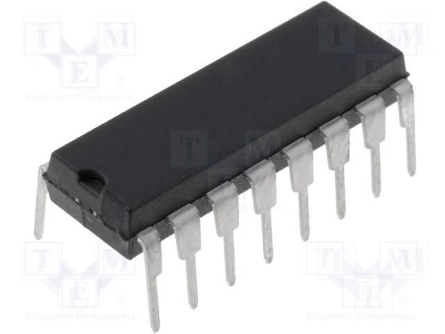 Circuito integrado digital divisor contador de décadas CMOS THT DIP16. Mod. CD4033