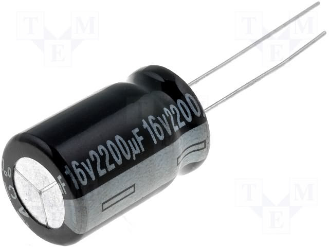 Condensador electrolitico 2200 uF 16V