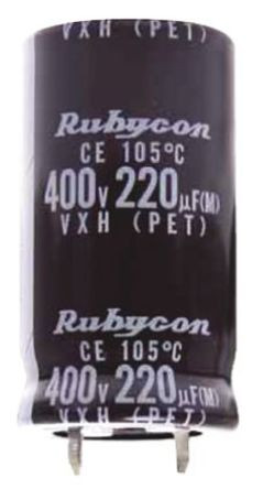 Condensador electrolítico Snapin 220uf 450V. Mod. CE220450PCE